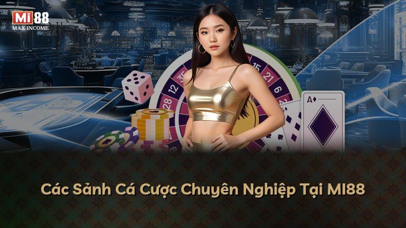 Các Sảnh Cá Cược Chuyên Nghiệp Tại MI88